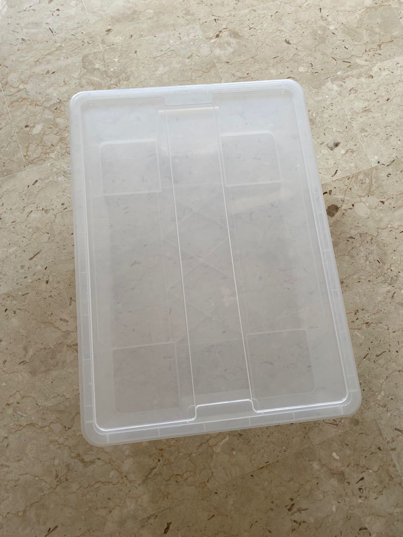 IKEA Plastic storage box with lid, Furniture & Home Living, Home