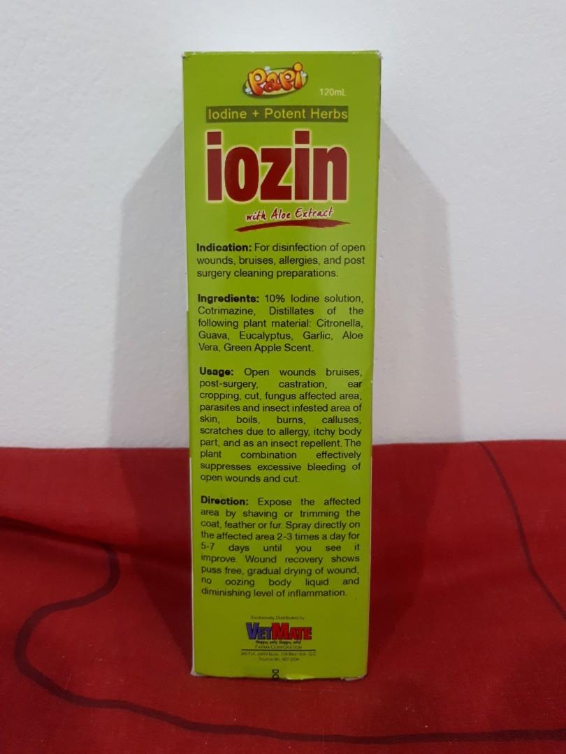 Iozin spray for sales dogs