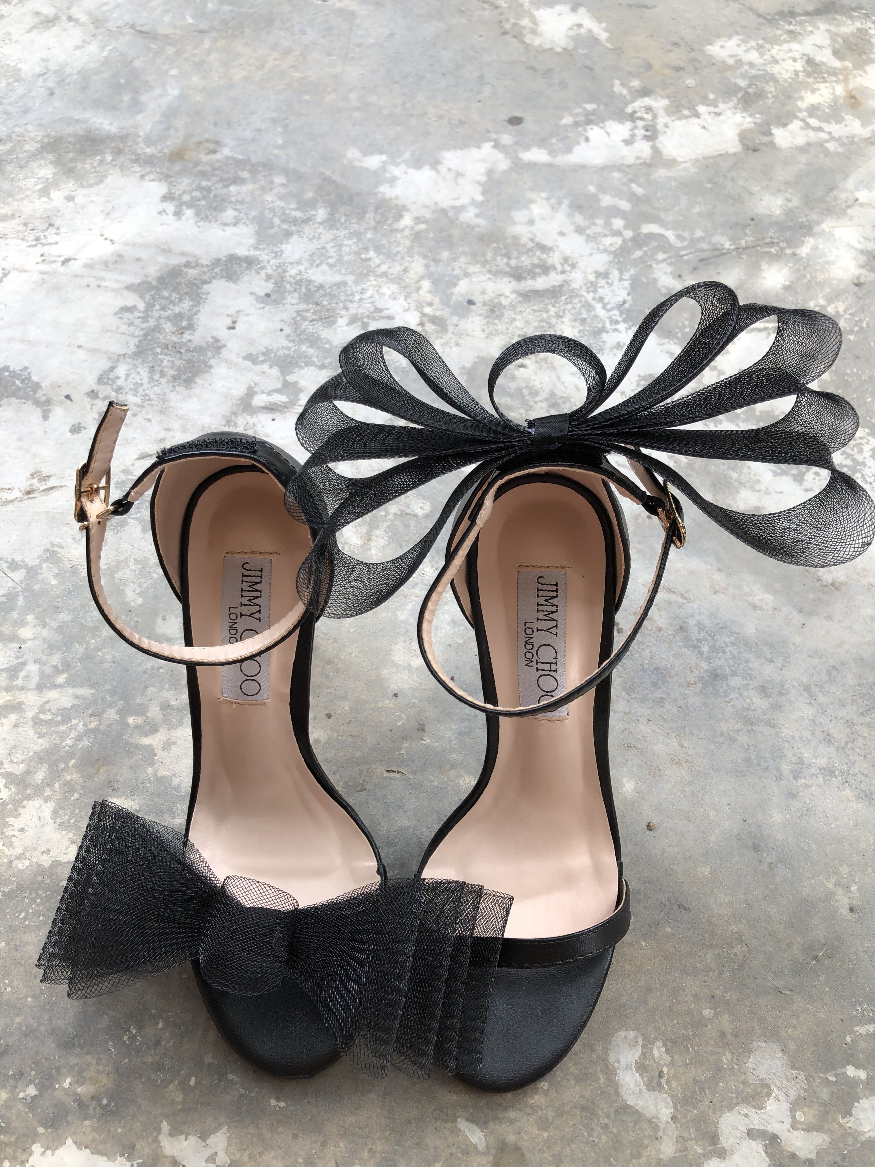 JIMMY CHOO - Dare to stand out with our AVELINE mesh bow heels.  http://bit.ly/BLACK_AVELINE | Facebook