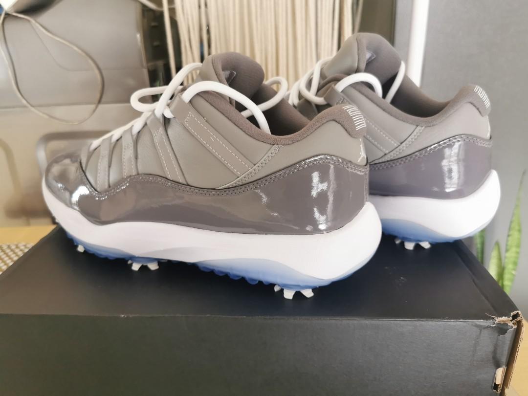 Jordan 11 Cool Grey Golf Shoes sz 10 Men s Fashion Footwear