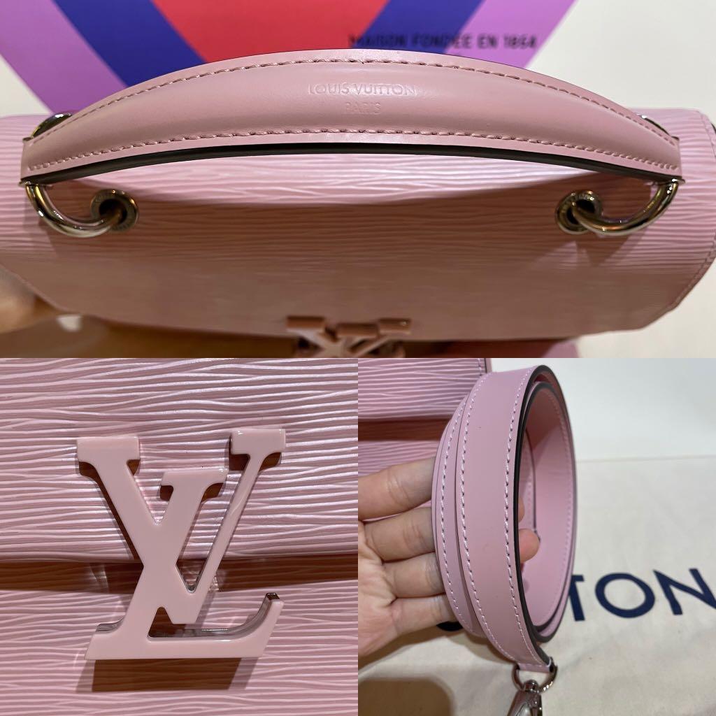 Authentic Pink Rose Louis Vuitton Epi Grenelle PM Purse