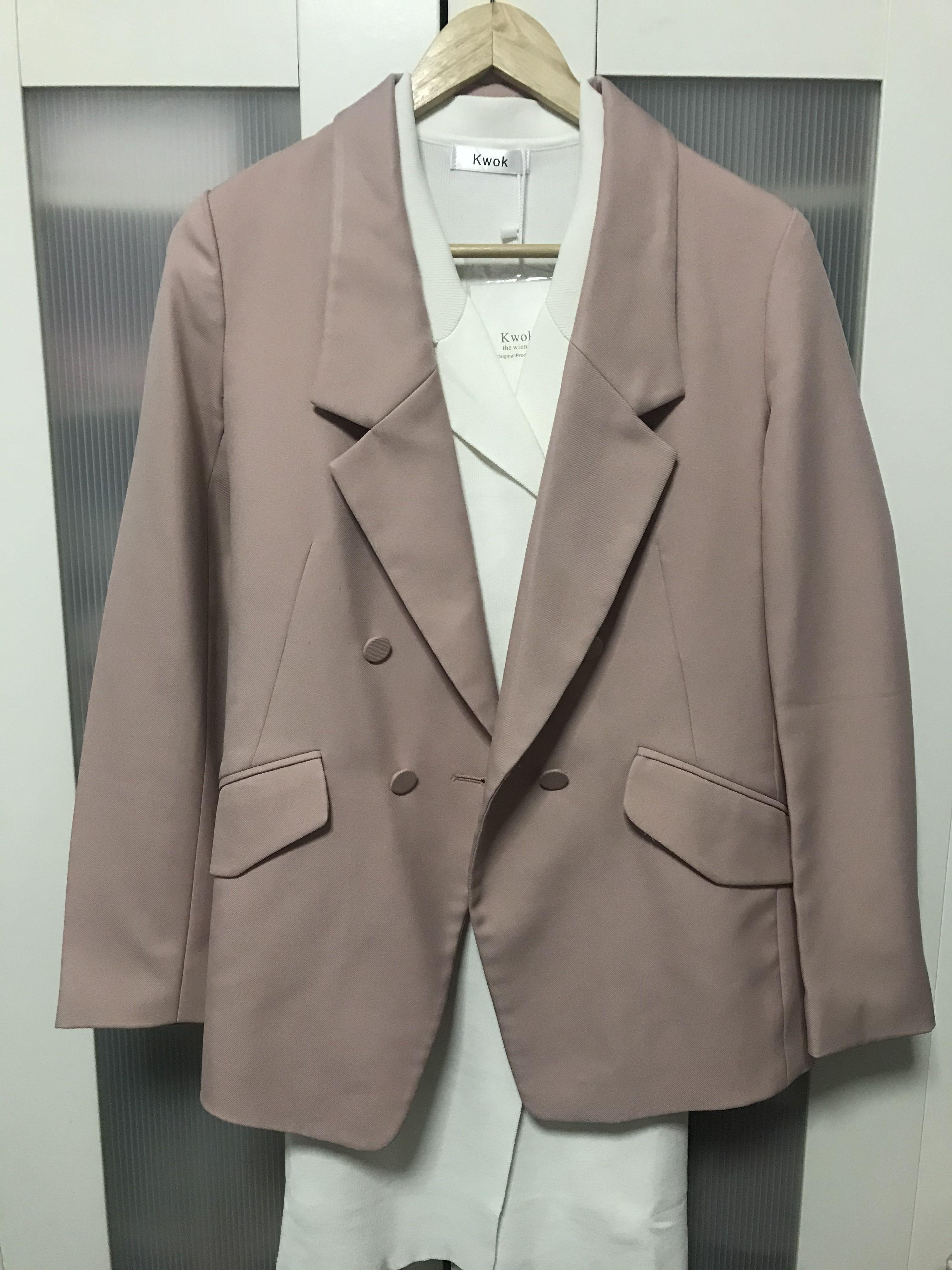 Mauve blazer top