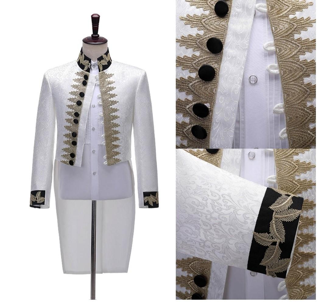 White long jacket mens cheap