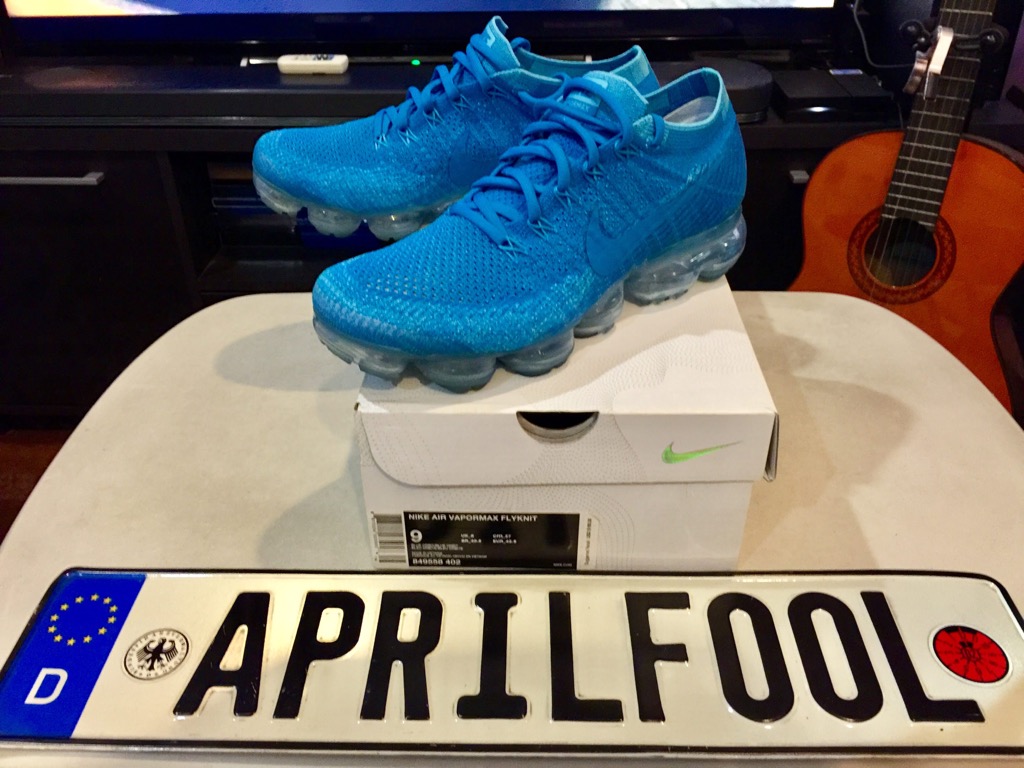 Nike vapormax flyknit blu cheap