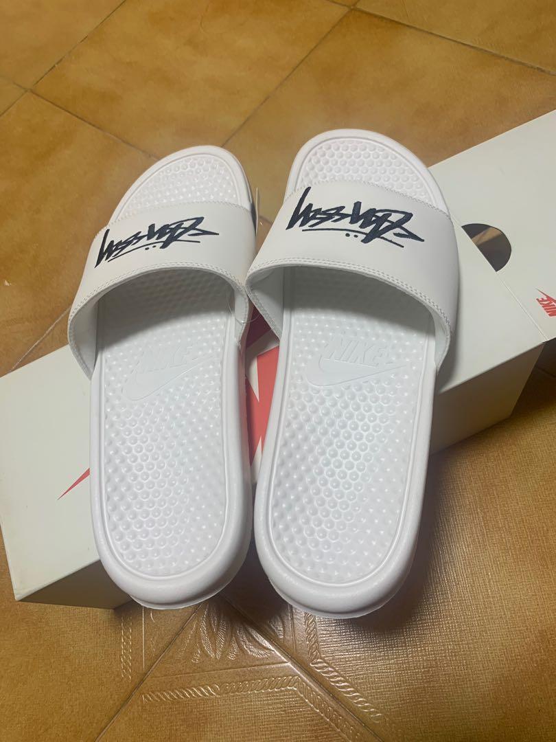 benassi x stussy slides