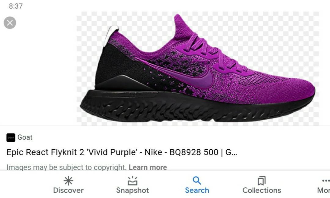 epic react flyknit 2 white and purple