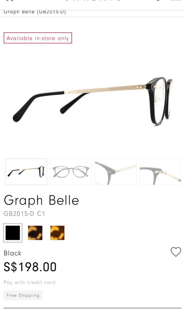 Owndays Graph Belle Spectacles Glasses, Women's Fashion, Watches