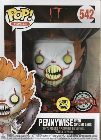 FUNKO POP PENNYWISE WITH SPIDER LEGS #542 ON HAND READY TO SHIP MOVIES IT 