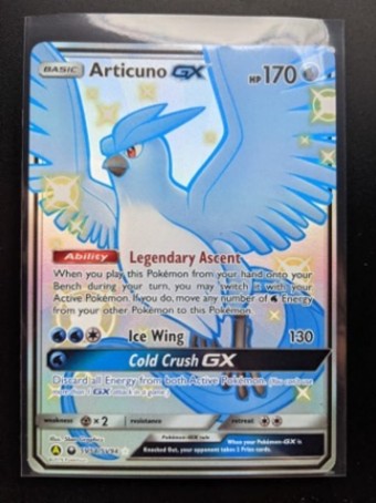 Pokemon Card Shiny Articuno Gx Ultra Rare Sv54 Sv94 Hidden Fates Toys Games Board Games Cards On Carousell