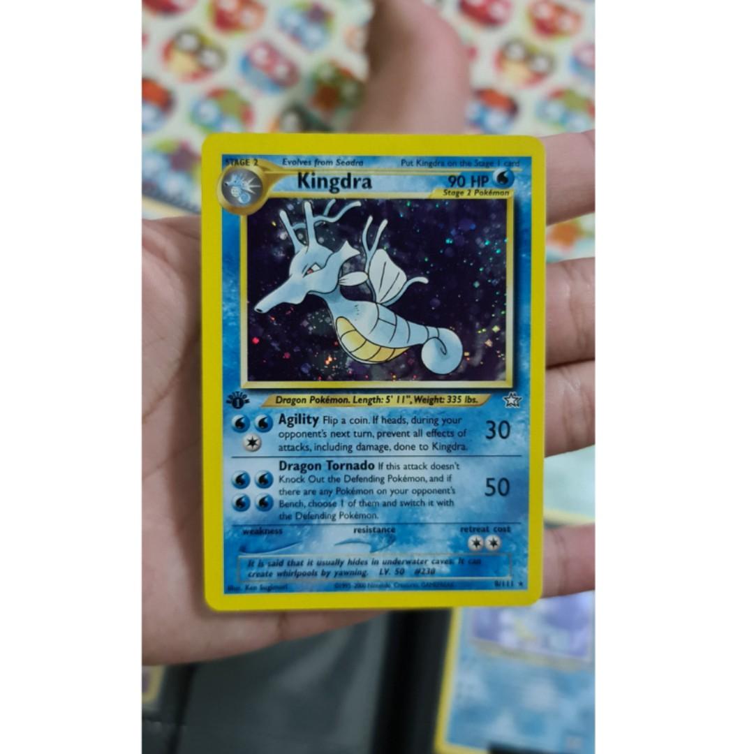 Pokemon TCG: First Ed. Kingdra (Neo Genesis), Hobbies & Toys, Toys & Games  on Carousell