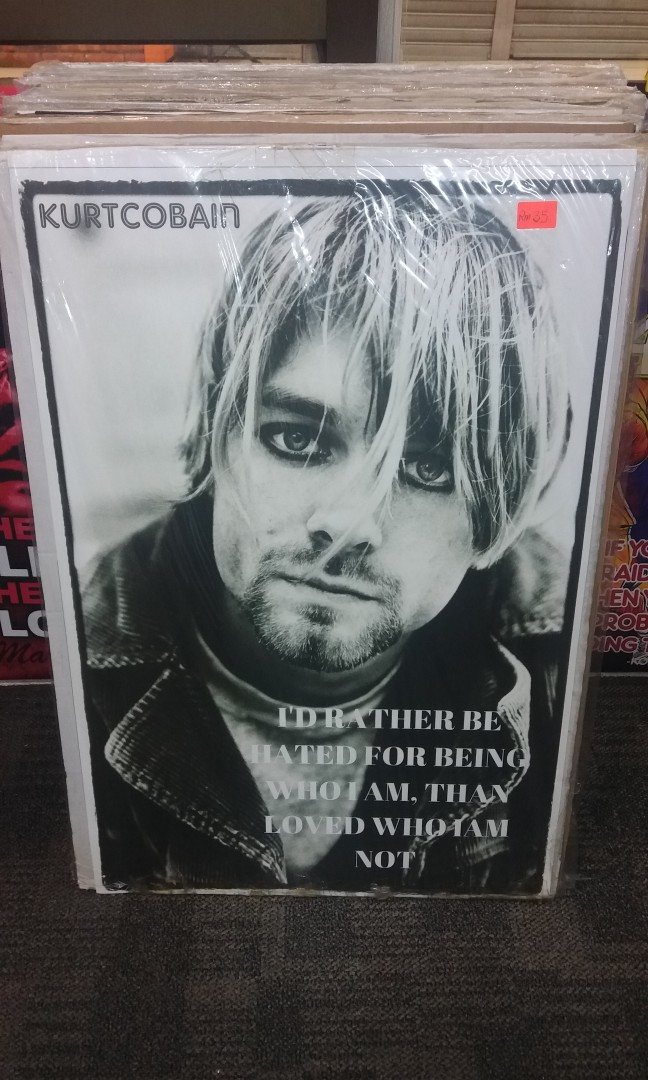 Poster KURT COBAIN BIG SAIZ, Furniture & Home Living, Home Decor ...