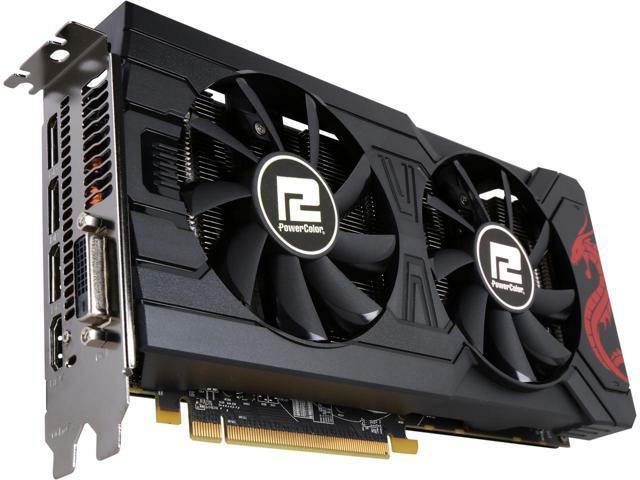 Power color Red Dragon RX 570 8gb GDDR5 VRAM Computers Tech