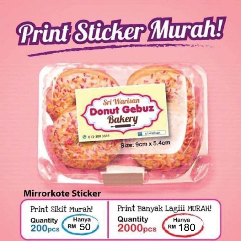 Print Sticker Murah Design Craft Others On Carousell