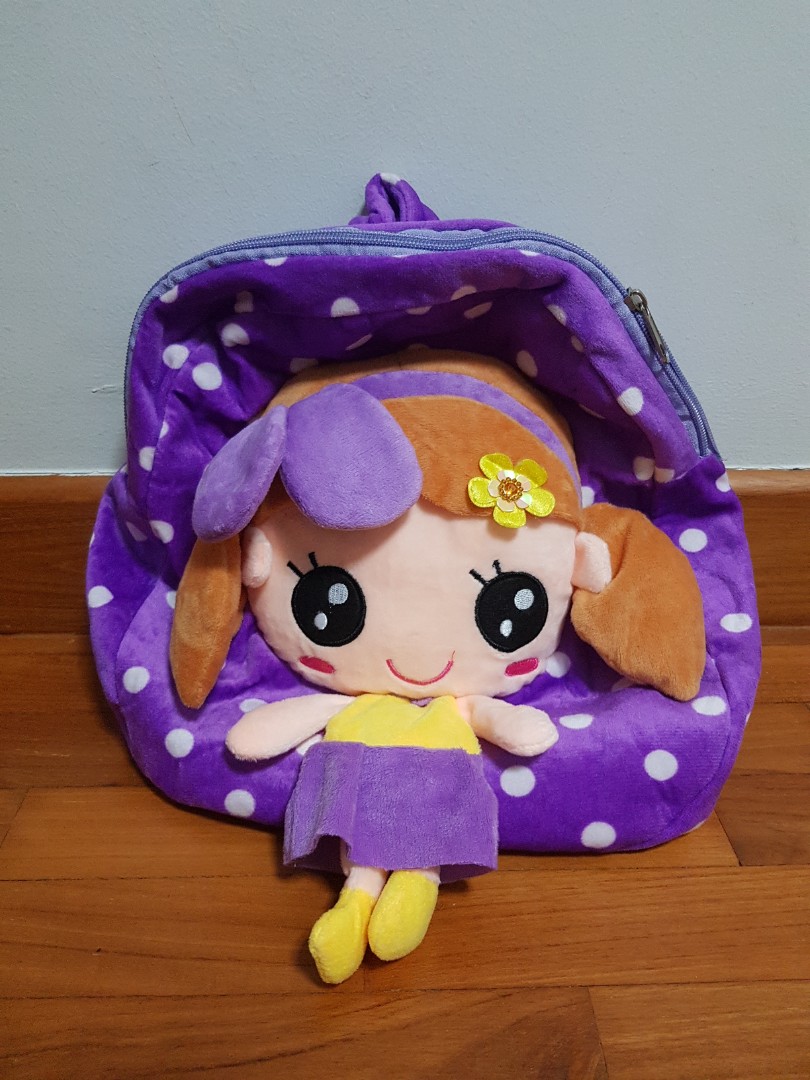Purple Little Girl Backpack, Babies & Kids, Going Out, Carriers