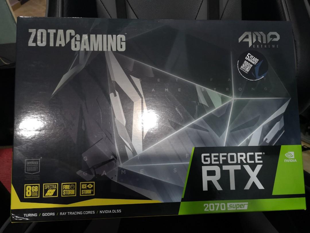 RTX 2070 SUPER AMP Extreme 8GB DDR6 ZOTAC GAMING Computers Tech