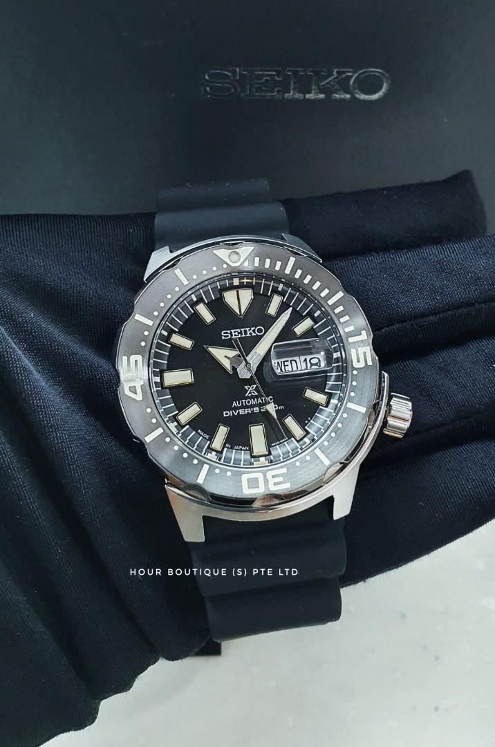 Seiko Prospex Made in Japan Black Dial Monster Men's Automatic Divers Watch  SRPD27 SRPD27J1, Men's Fashion, Watches & Accessories, Watches on Carousell