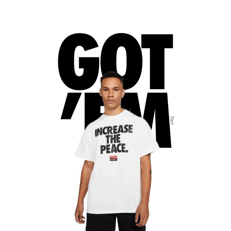 STUSSY NIKE INCREASE THE PEACE TEE M - Tシャツ/カットソー(半袖/袖なし)