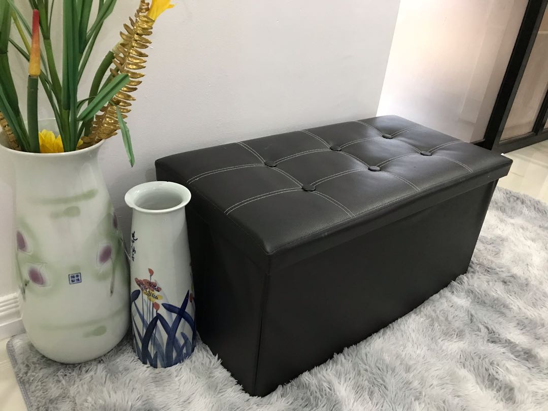 Sofa storage box, Furniture & Home Living, Furniture, Sofas on Carousell