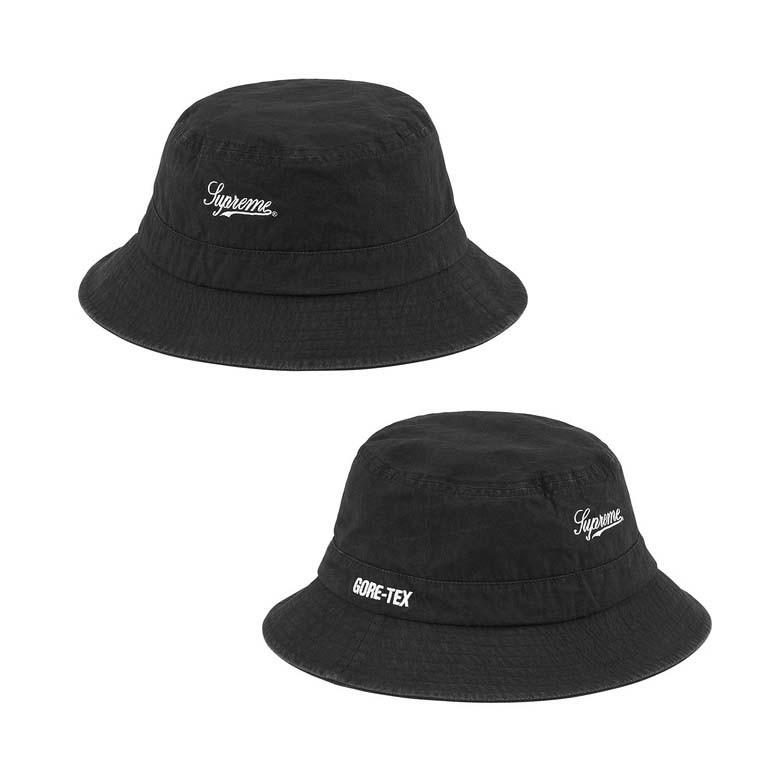 Supreme X Gore-Tex Crusher Bucket Hat Black Indigo White, 男裝 