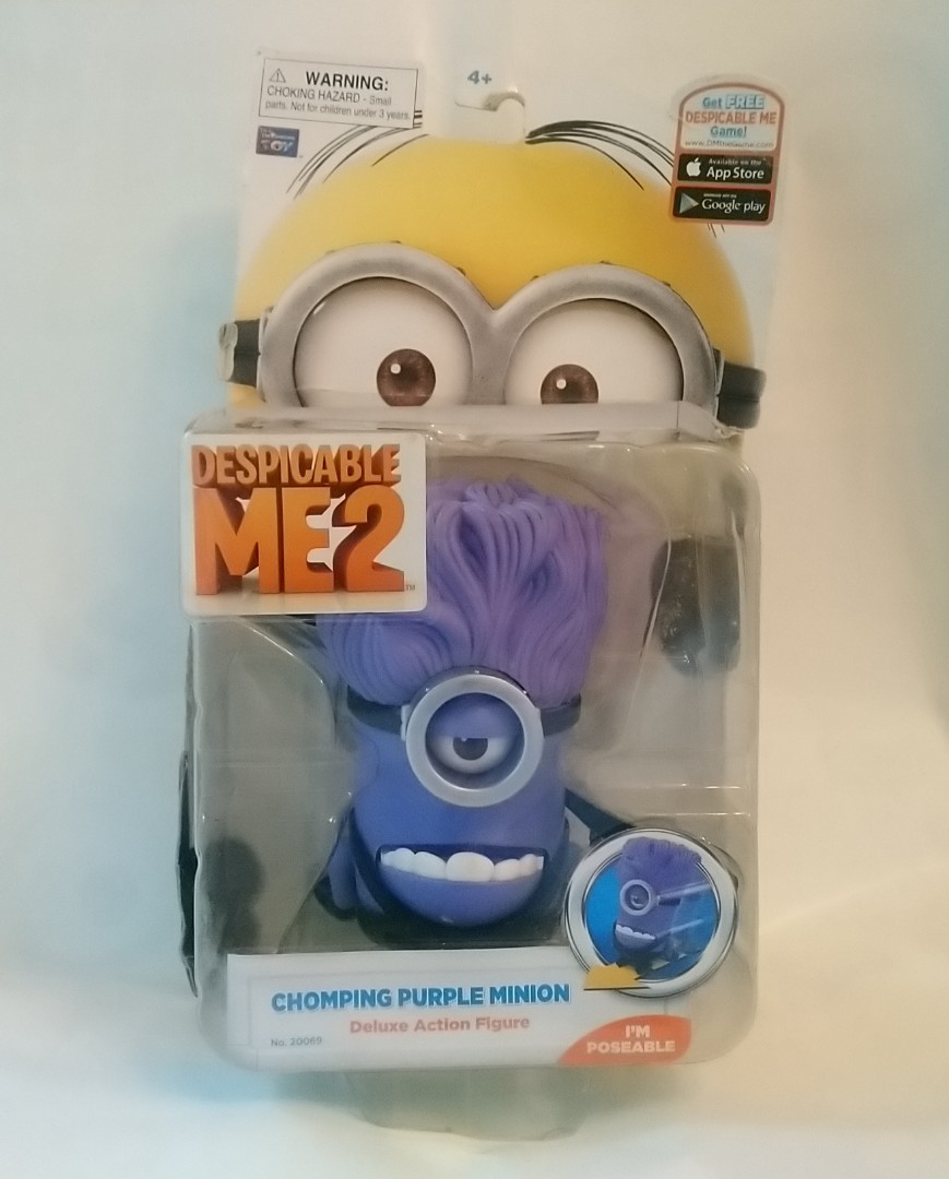 Chomping Purple Minion デラックスアクションフィギュア Despicable Me 2 Chomping Purple Minion Deluxe Action Figure