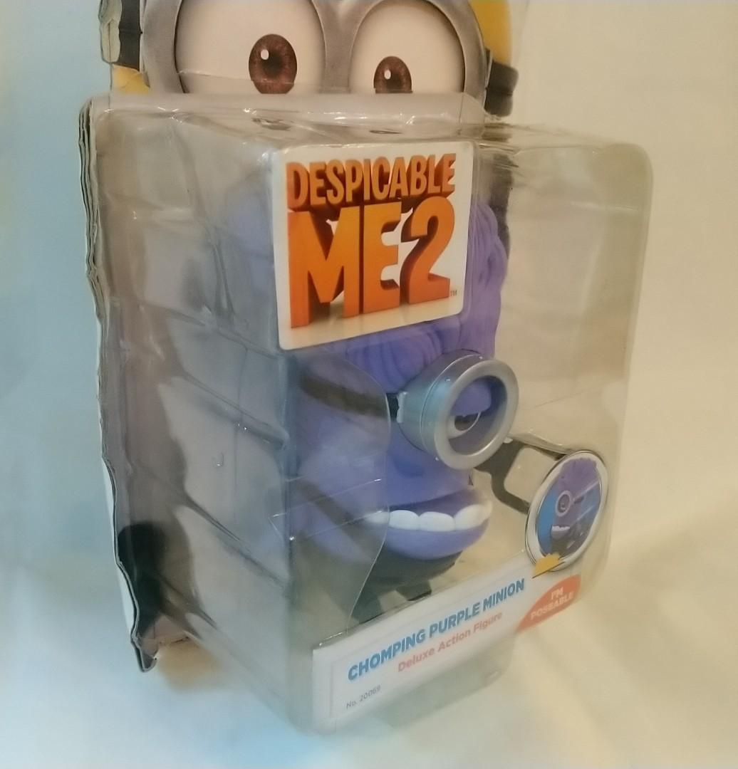Chomping Purple Minion デラックスアクションフィギュア Despicable Me 2 Chomping Evil Purple Minion Deluxe Toy Review