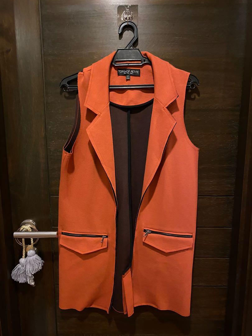 Topshop sleeveless cheap blazer