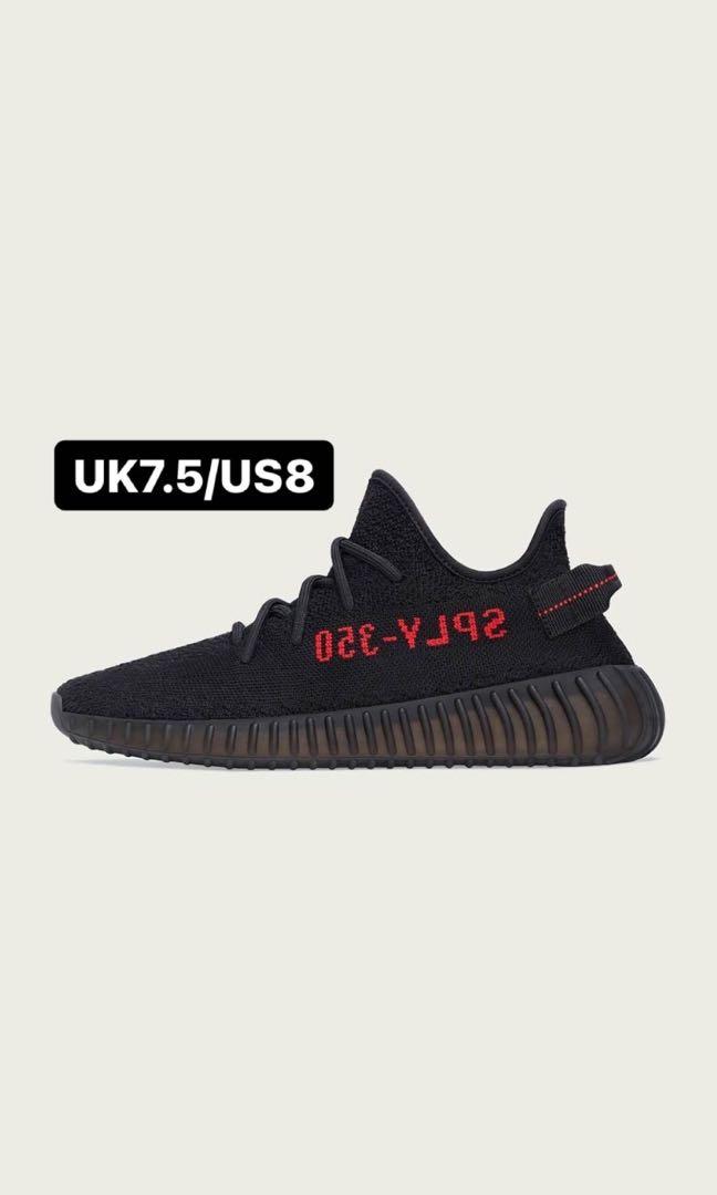 US 8] Adidas Yeezy Boost 350 V2 'Bred 