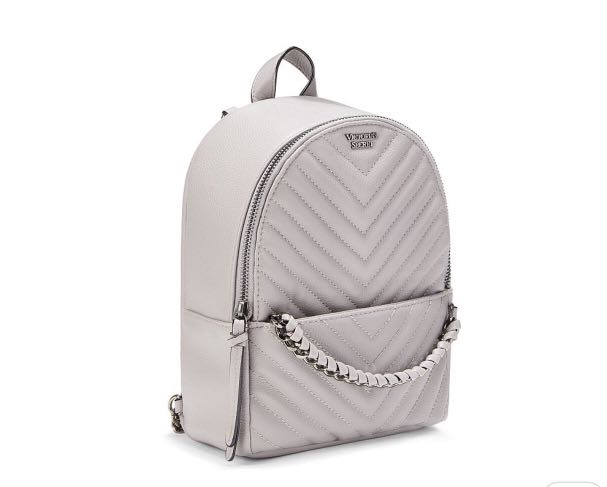 victoria secret gray backpack