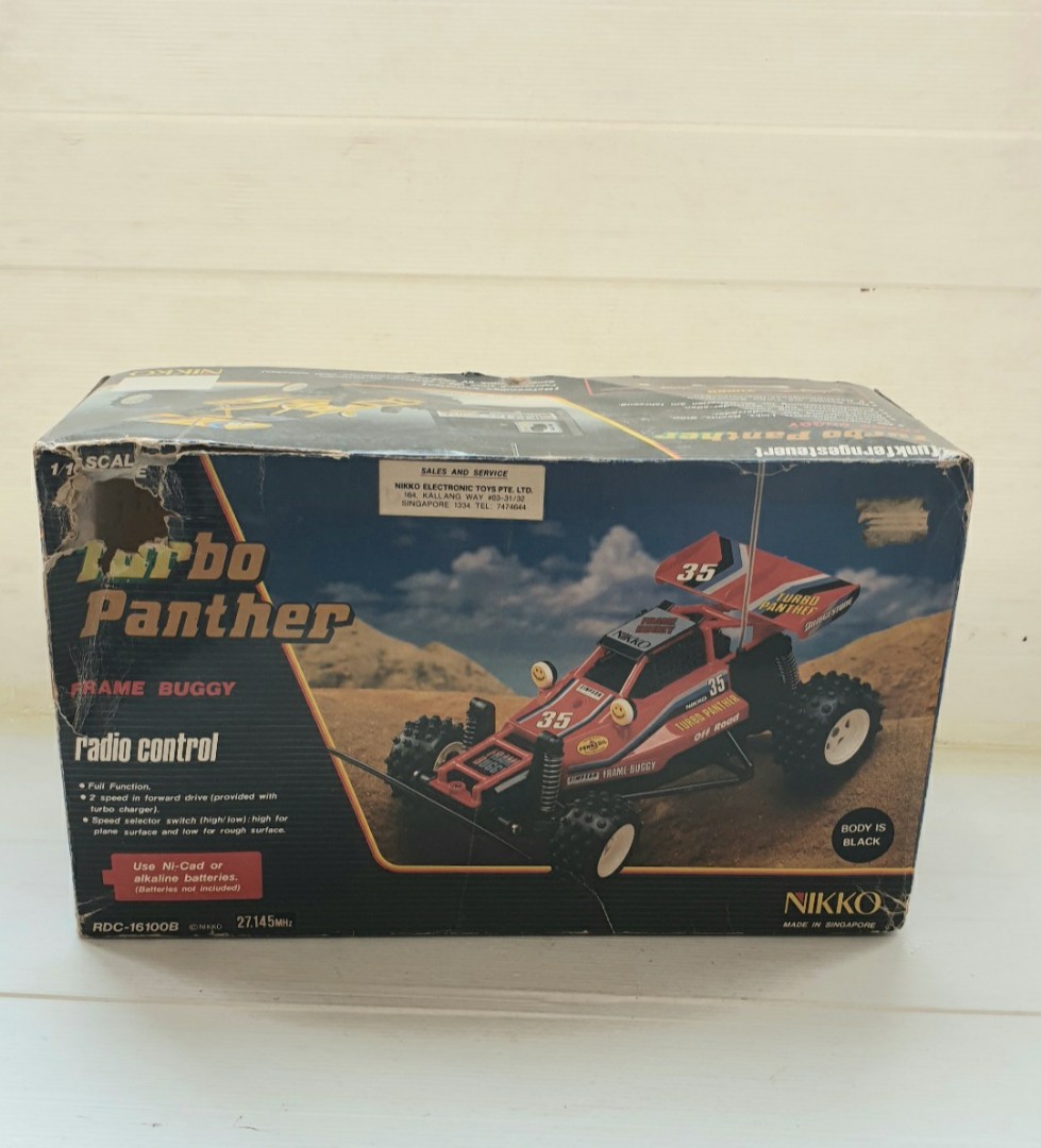 vintage nikko turbo panther Black rc remote control car buggy, Hobbies ...