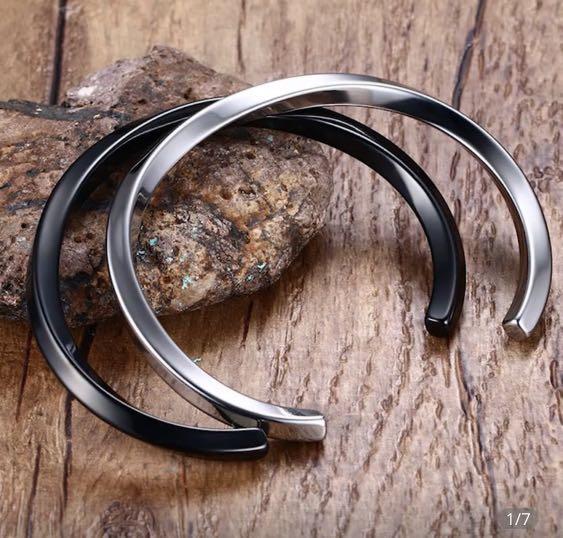 Mens bangles stainless steel sale