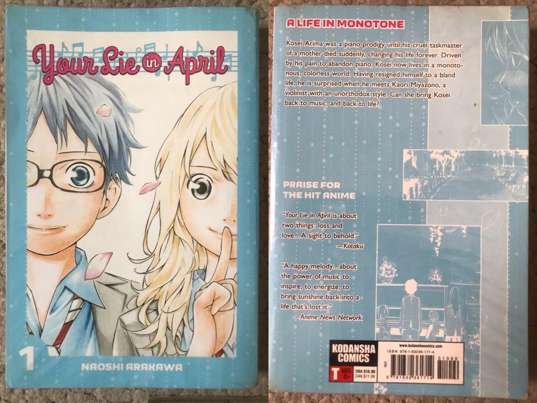 Your Lie in April Manga Set (English Version), Hobbies & Toys, Books