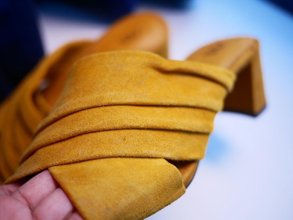 Zara deals mustard mules