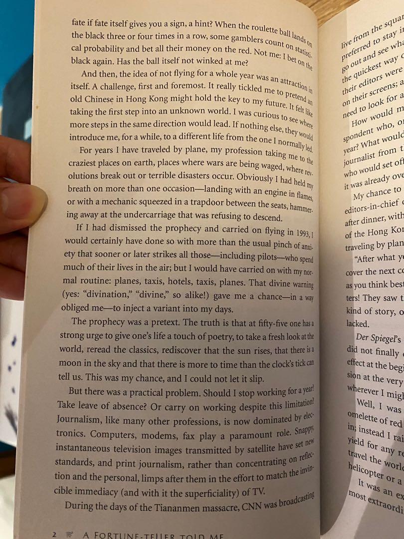 A Told Me by Tiziano Terzani, Hobbies & Toys, Books