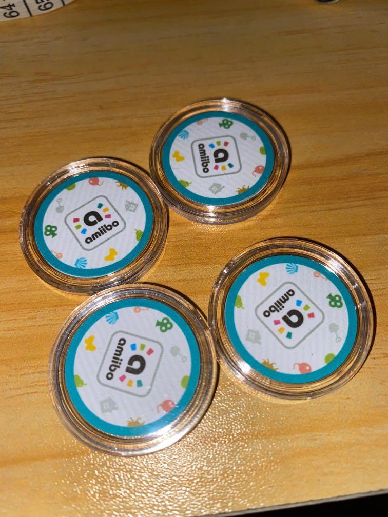 Animal Crossing Amiibo Coins (Category: In-Game Products) located in Quezon City. Submitted by rafaselle (Listing ID 1056778808, Image 2). Description: 350 for all 4 coins! Villagers: Bob, Diana, Julian, Reneé.