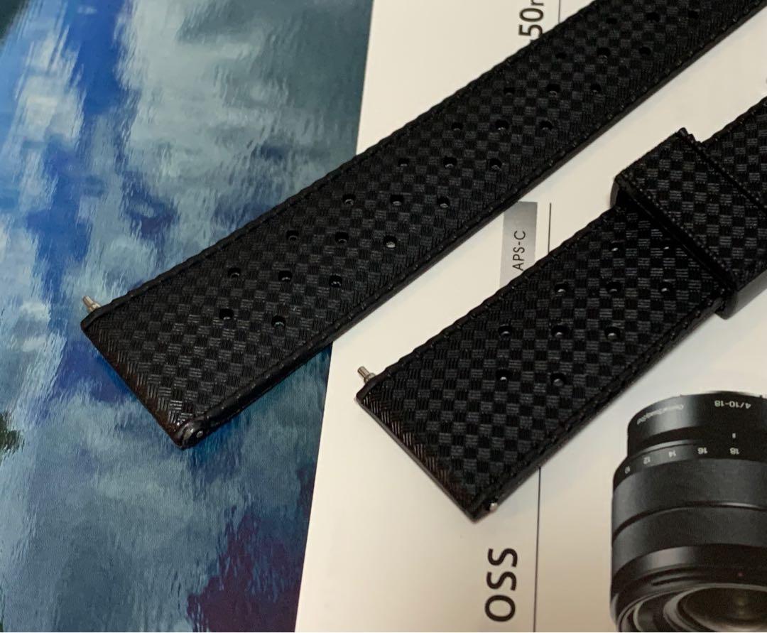 Authentic Baltic Tropic Strap 20mm Black Replacement for Oris Diver