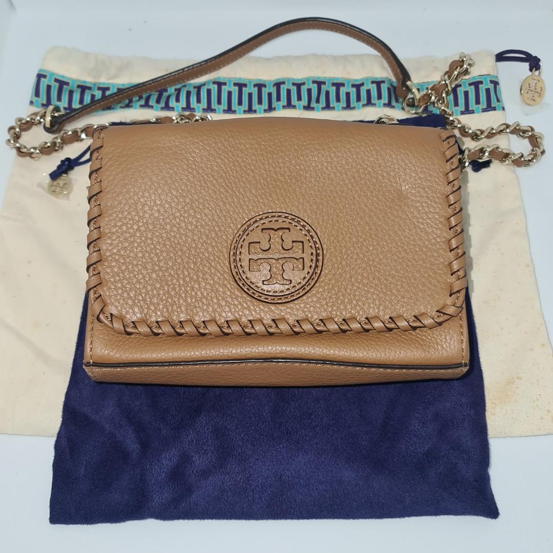 Authentic Tory Burch Chain Sling Bag (PRELOVED), Luxury, Bags & Wallets on  Carousell