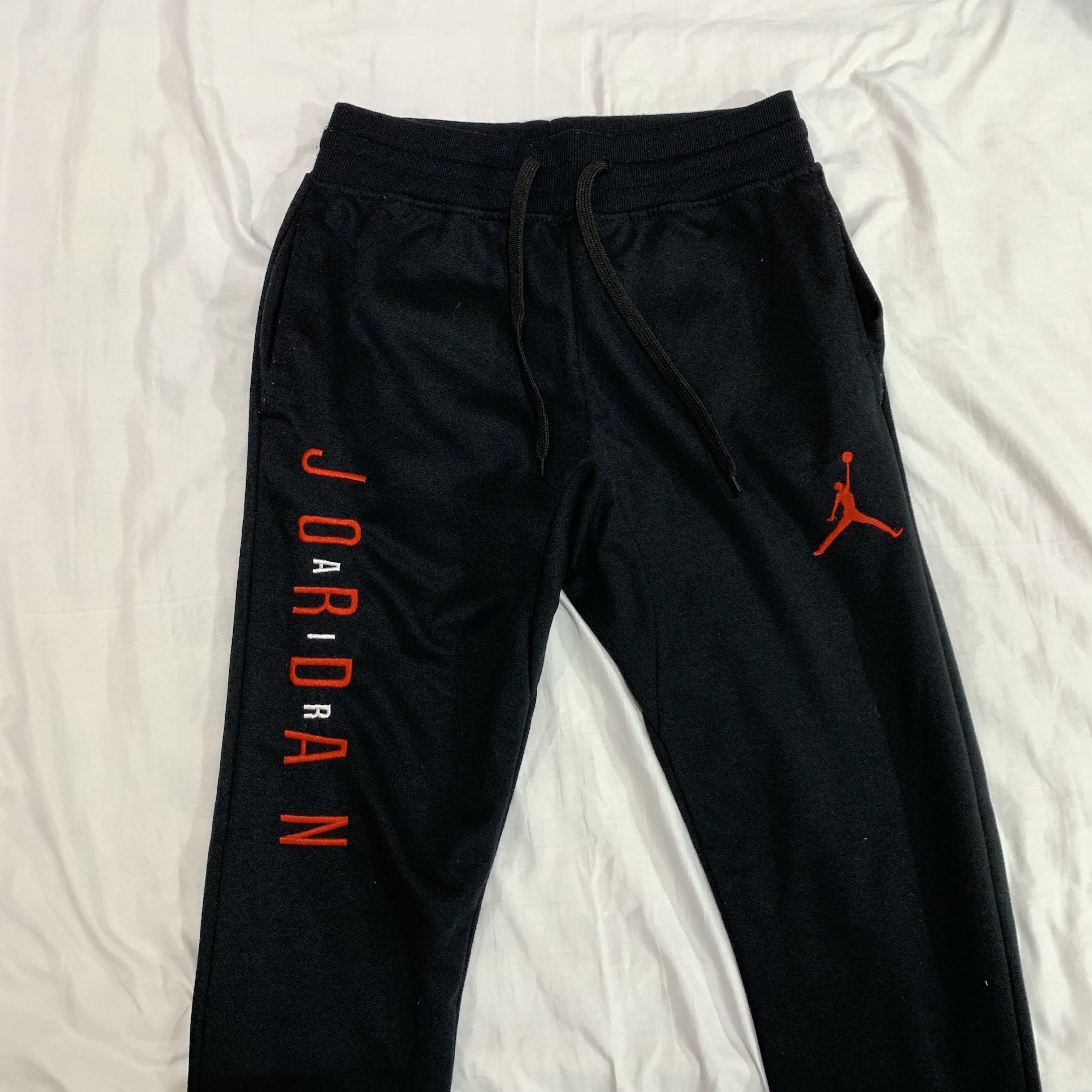 Black Nike Air Jordans sweatpants jogging pants track pants joggers y2k ...