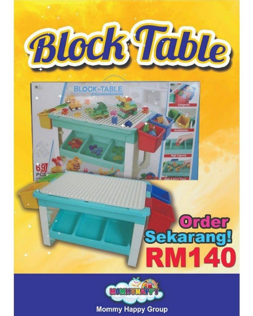 Block table kids, Hobbies & Toys, Toys & Games on Carousell