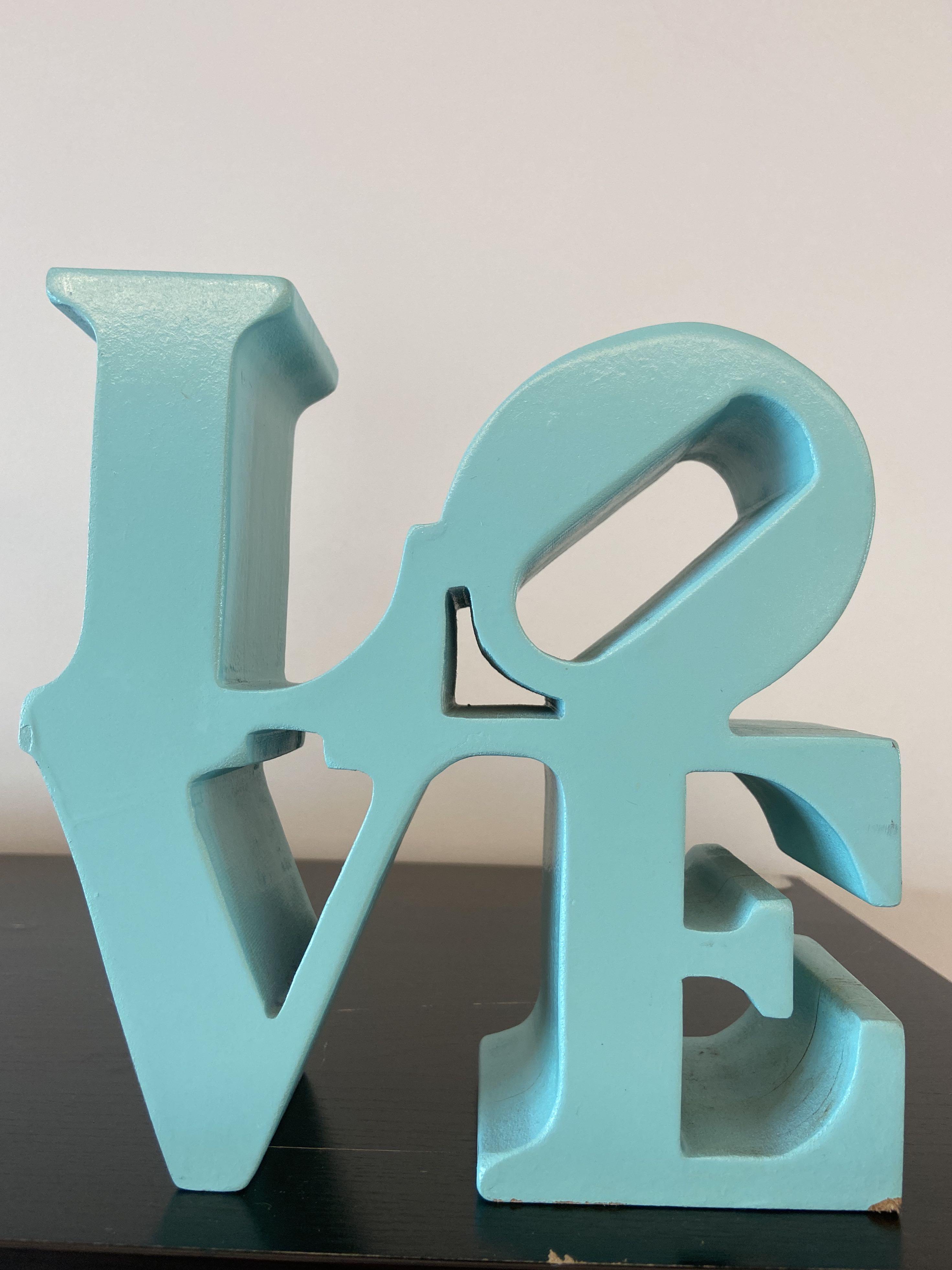 Bookend teal LOVE from typo, Furniture & Home Living, Home Decor