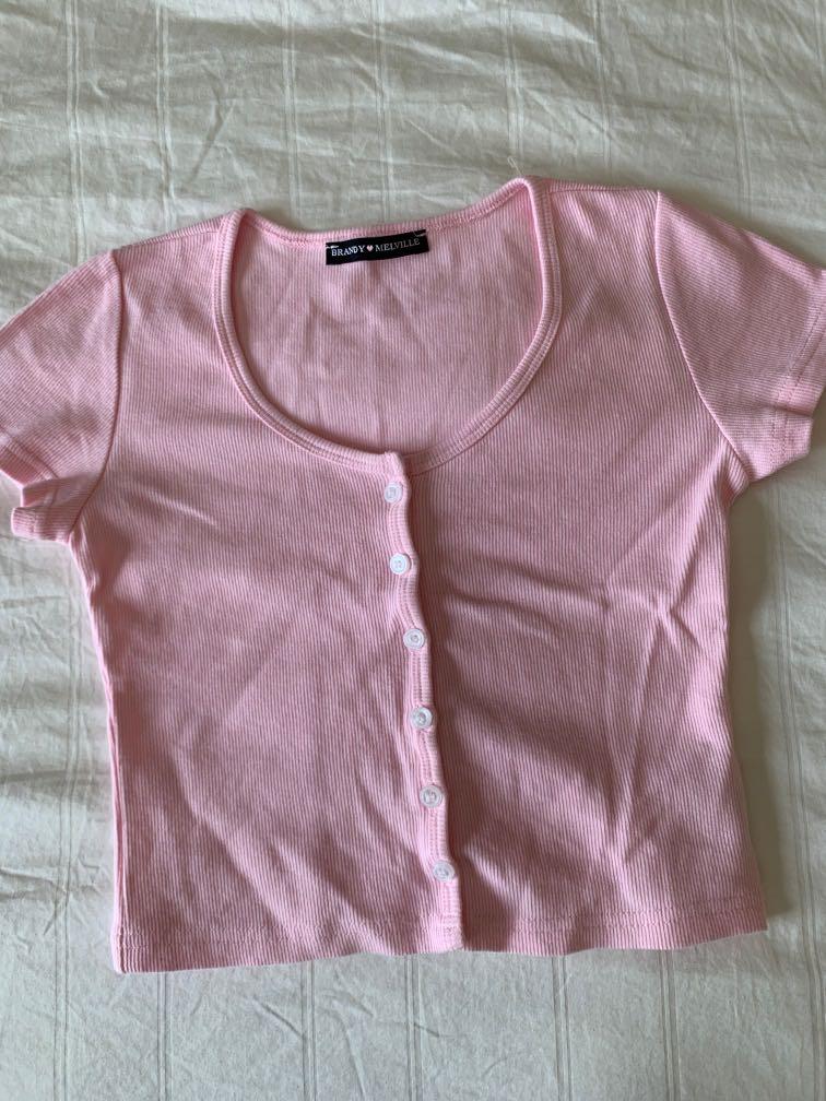 Brandy Melville Baby Pink Crop Top Zelly Top Women S Fashion Clothes Tops On Carousell Brandy Melville Baby Pink Crop Top Zelly Top Women S Fashion Clothes Tops On Carousell