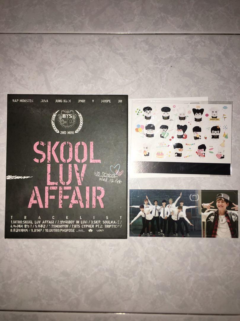 Bts Skool Luv Affair Album W Photocard Suga Hobbies Toys Memorabilia Collectibles K Wave On Carousell