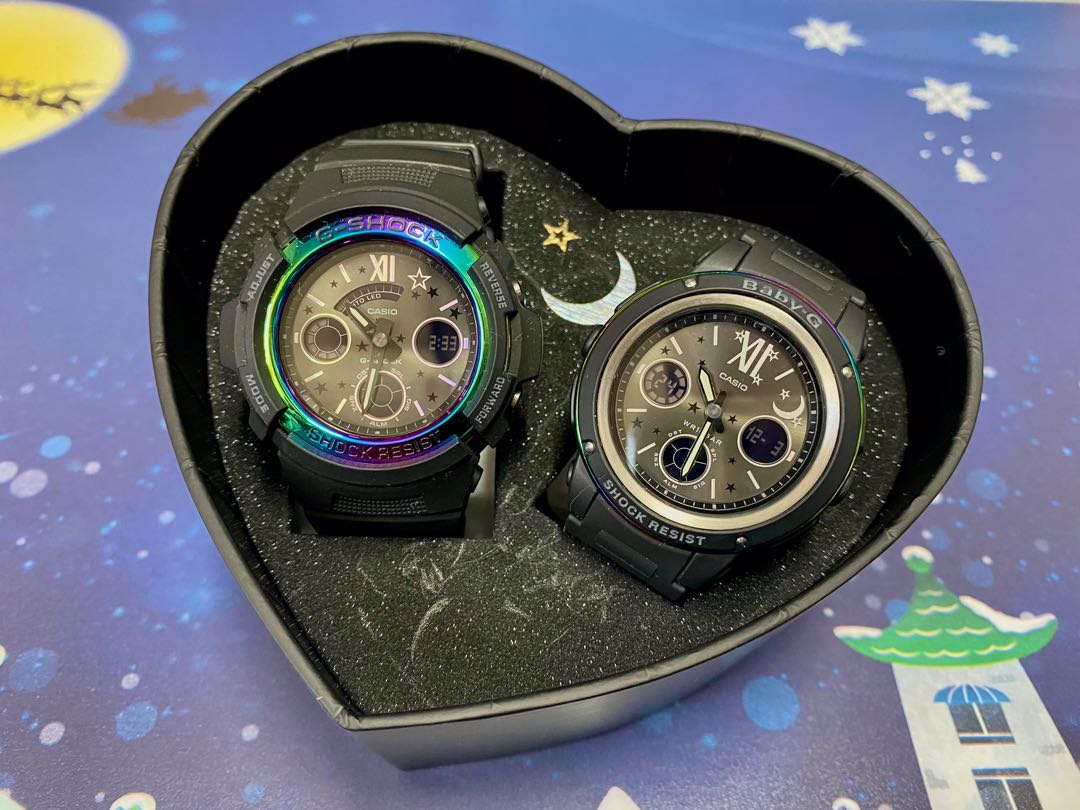 CASIO G-Shock x Baby-G 2017 情侶限定版LOVER'S COLLECTION LOV-17B-1A, 名牌, 手錶-  Carousell