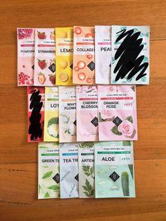 Clearance: Korean Sheet Masks