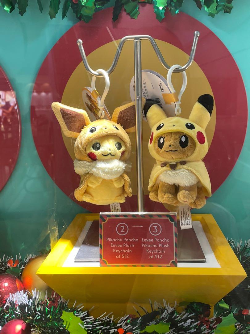 Eevee with pikachu poncho stuffed keychain Hobbies Toys Toys Games on Carousell