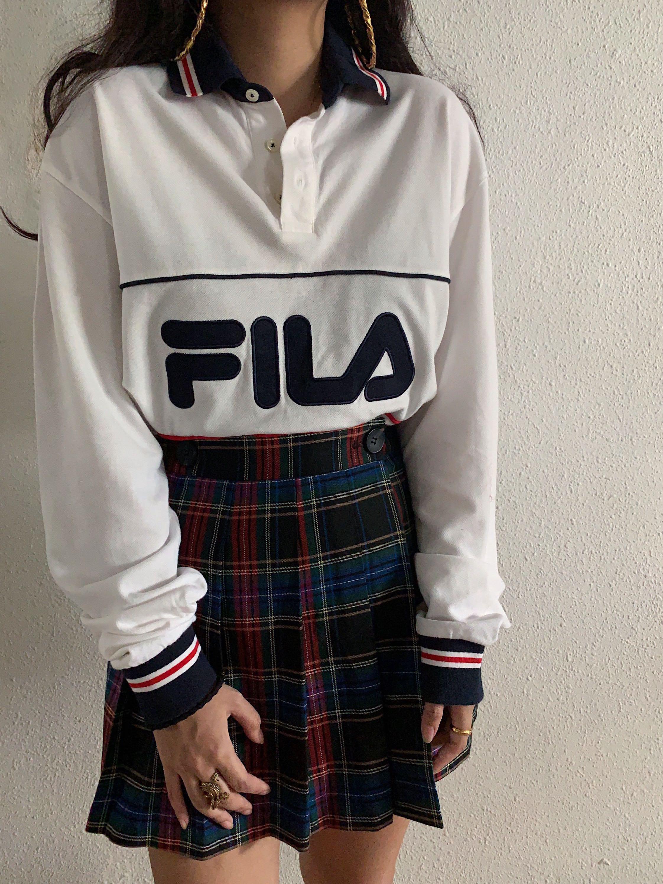 Fila baseball jersey womens top
