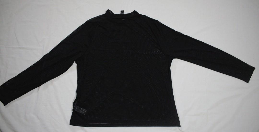 forever 21 black mesh top