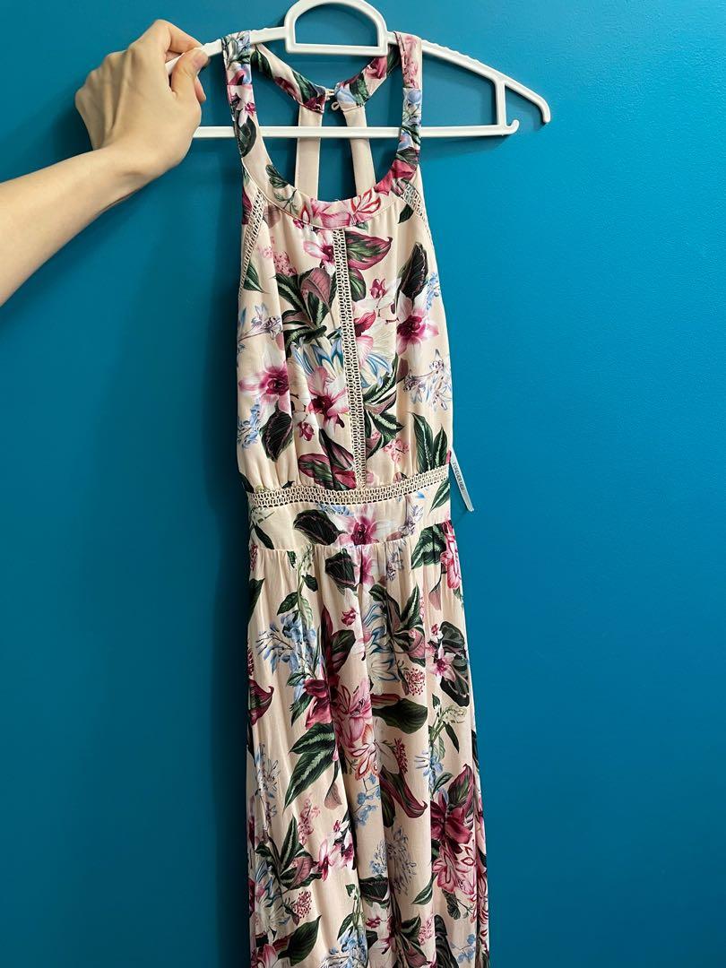 FOREVER NEW Ava Lace Trim Maxi Dress Women s Fashion Dresses Sets Dresses on Carousell