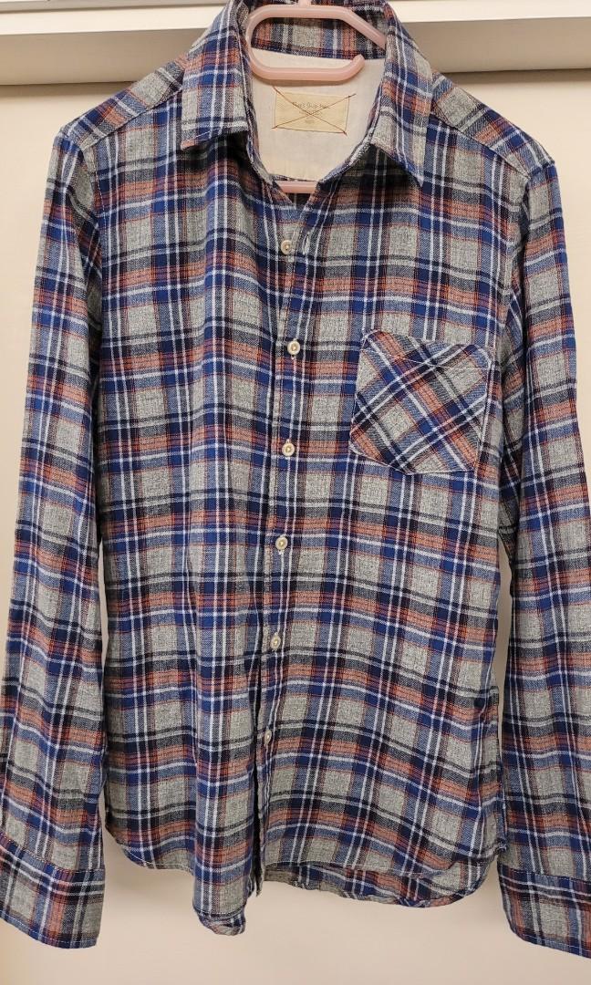 日本free S Shop Men 磨毛恤衫 男裝 男裝衫 外套 Carousell