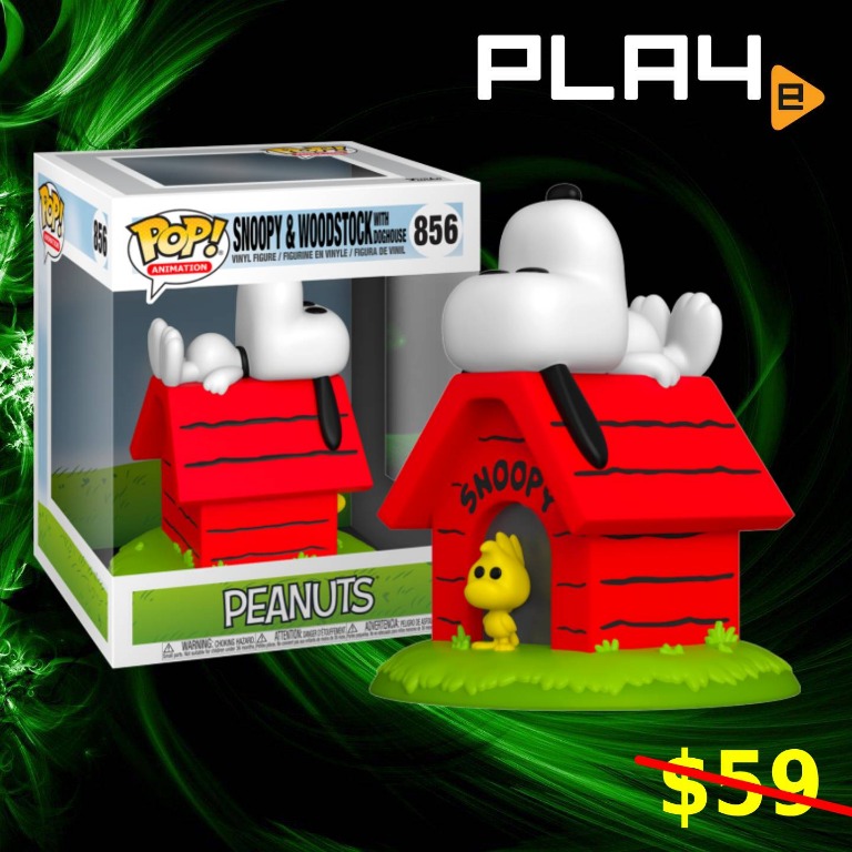 Funko POP! (856) Peanuts Snoopy on Doghouse Deluxe (7019045) Brand New