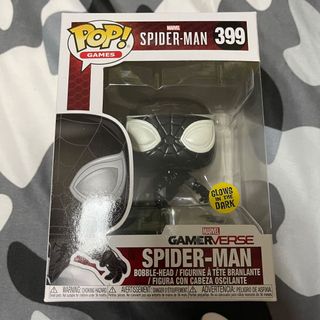 EXCLUSIVE Negative Suit Spider-Man 399 Glow GITD Funko Pop Vinyl New in Mint Box